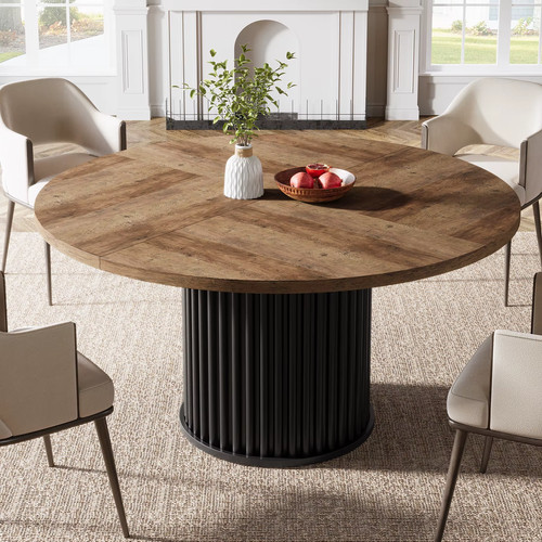Black round dining table for - round,