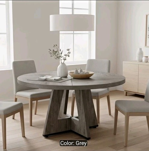 Round dining table 119cm - round, 4