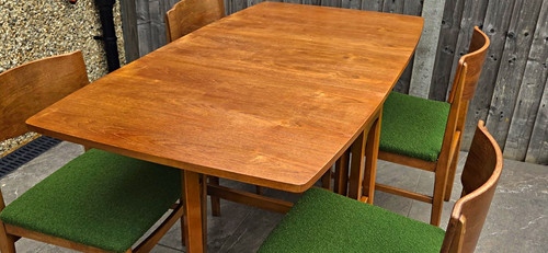 Vintage drop leaf table with - with, 4