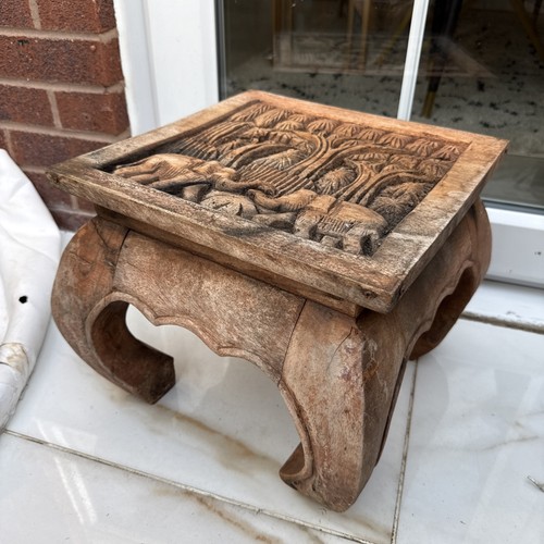 Vintage table stool wooden - vintage, table/stool
