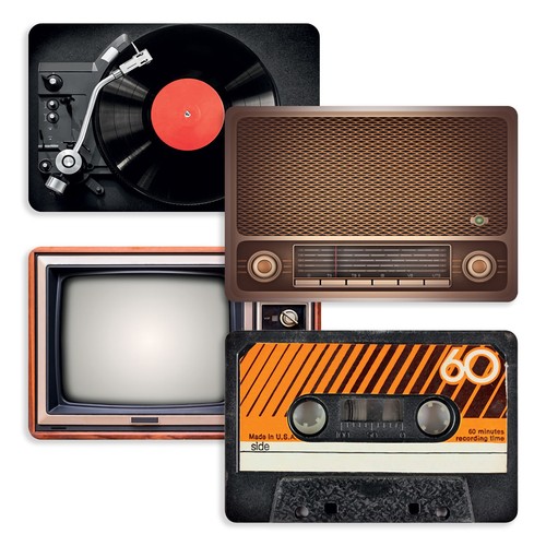 Mikamax retro placemats set - retro, of