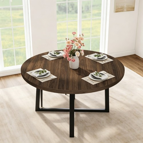 Round dining table for 6 - dining, 4-6