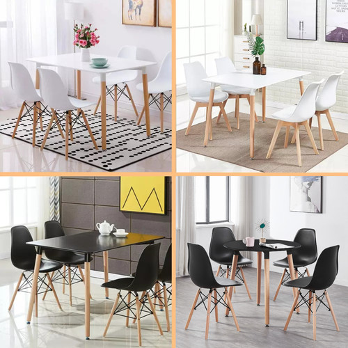 Dining table and chairs - and,