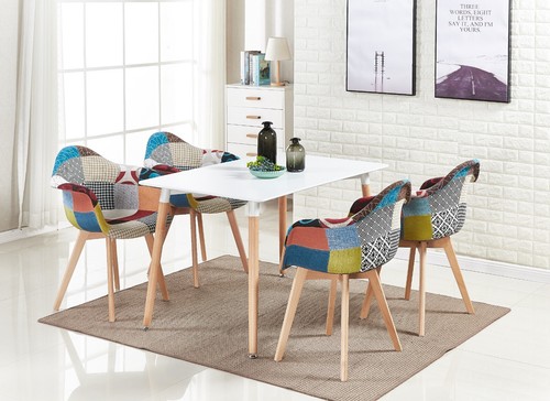Patchwork halo dining table - halo,