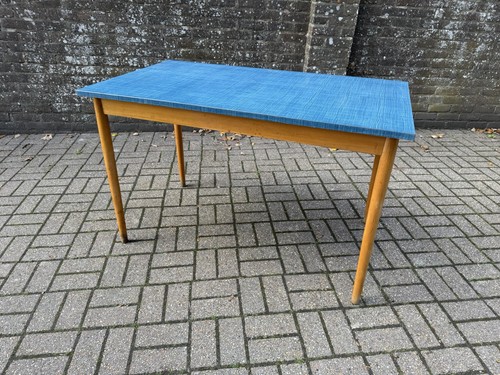 Vintage retro blue formica - vintage,