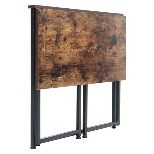 Vintage brown wooden folding - brown,