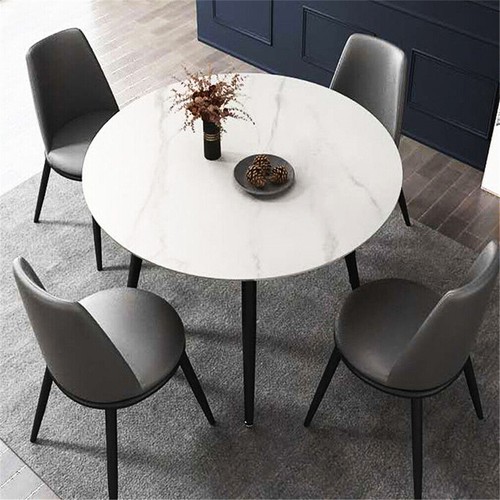 Modern round solid - solid, marble