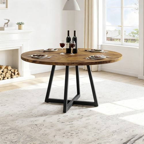 Industrial 120cm round dining - 120cm,